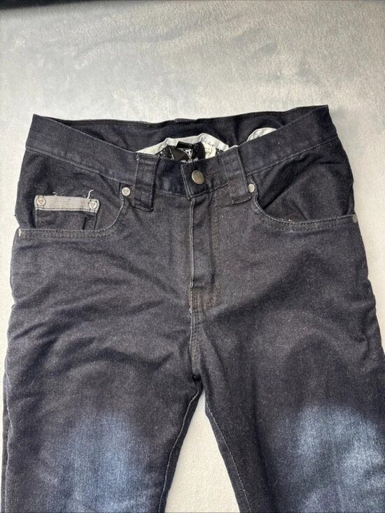 Bull-it Jeans Women’s Size 6 Dark Blue Boot Cut Lined Motorcycle Jeans - Picture 2 of 16